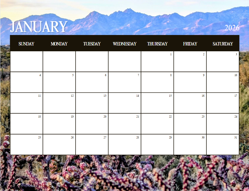 2026 Arizona Desert Bundle - Digital Printable Collection